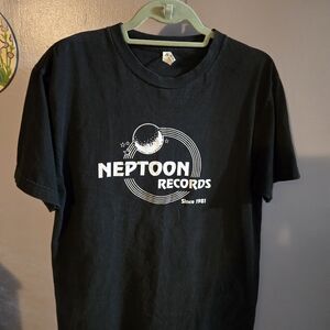 Neptoon Records Black Tee Vancouver Canada Vintage Style M Mens/Womens Top
